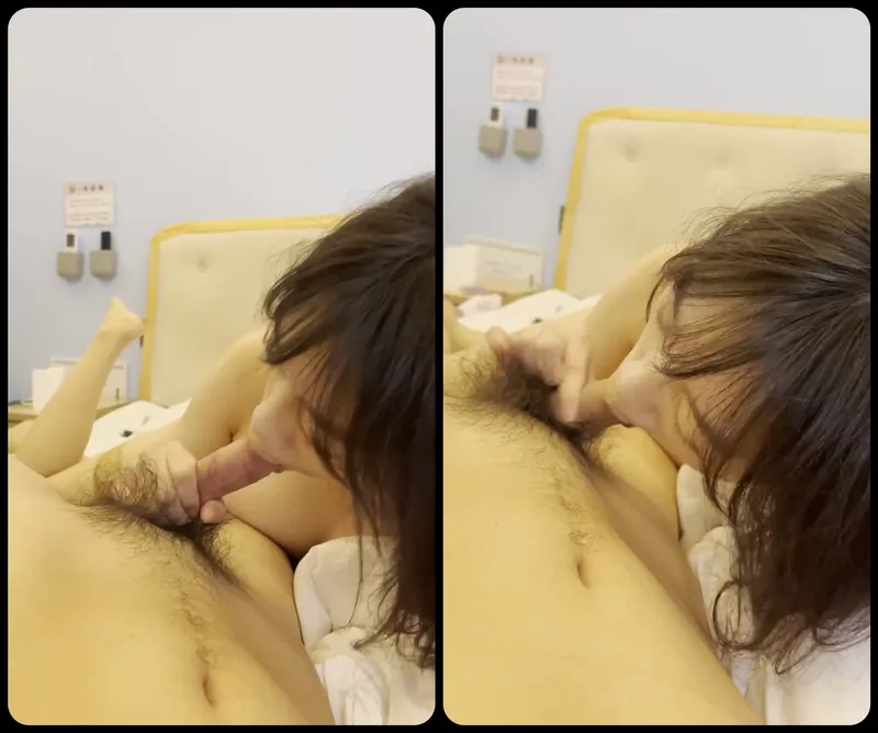 Nhân tình ngoan liếm láp cục thịt bự của anh